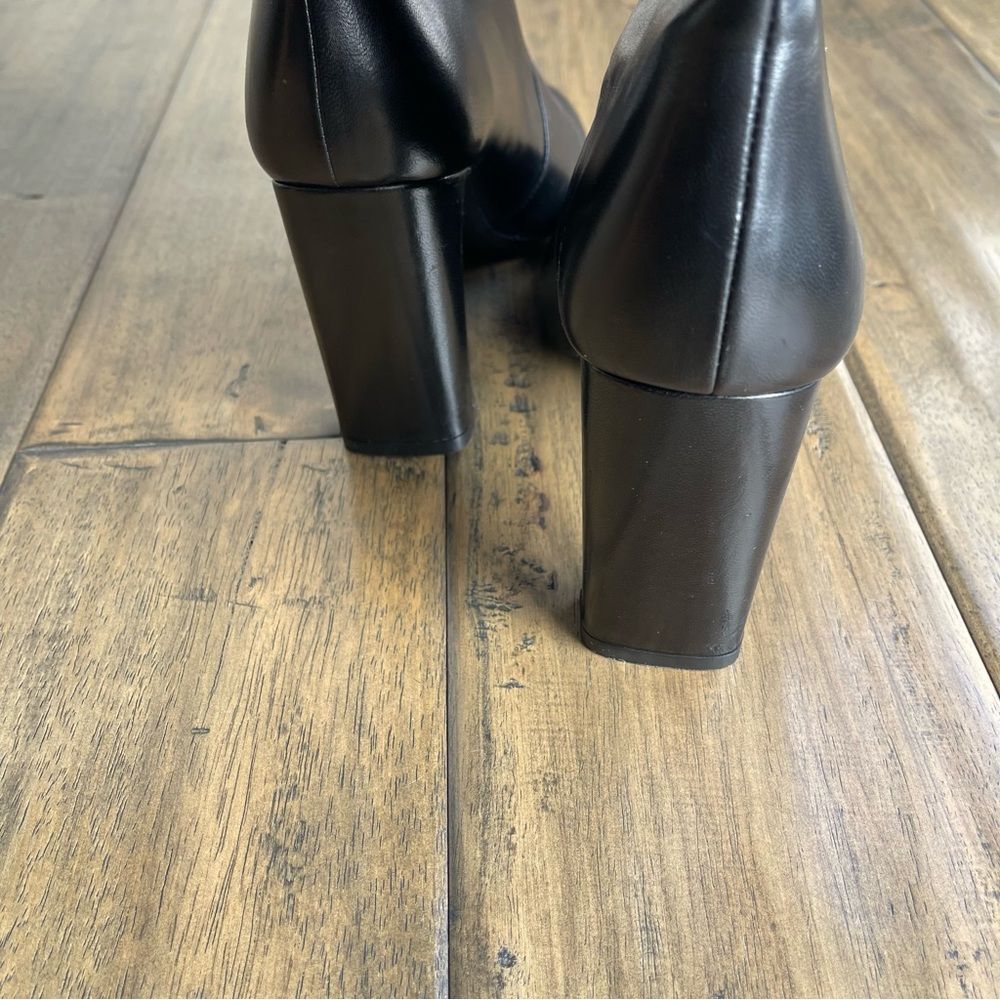 Stuart Weitzman Babette Tubo 85 Over The Knee OTK Tall Long Black leather Boots - Picture 8 of 13